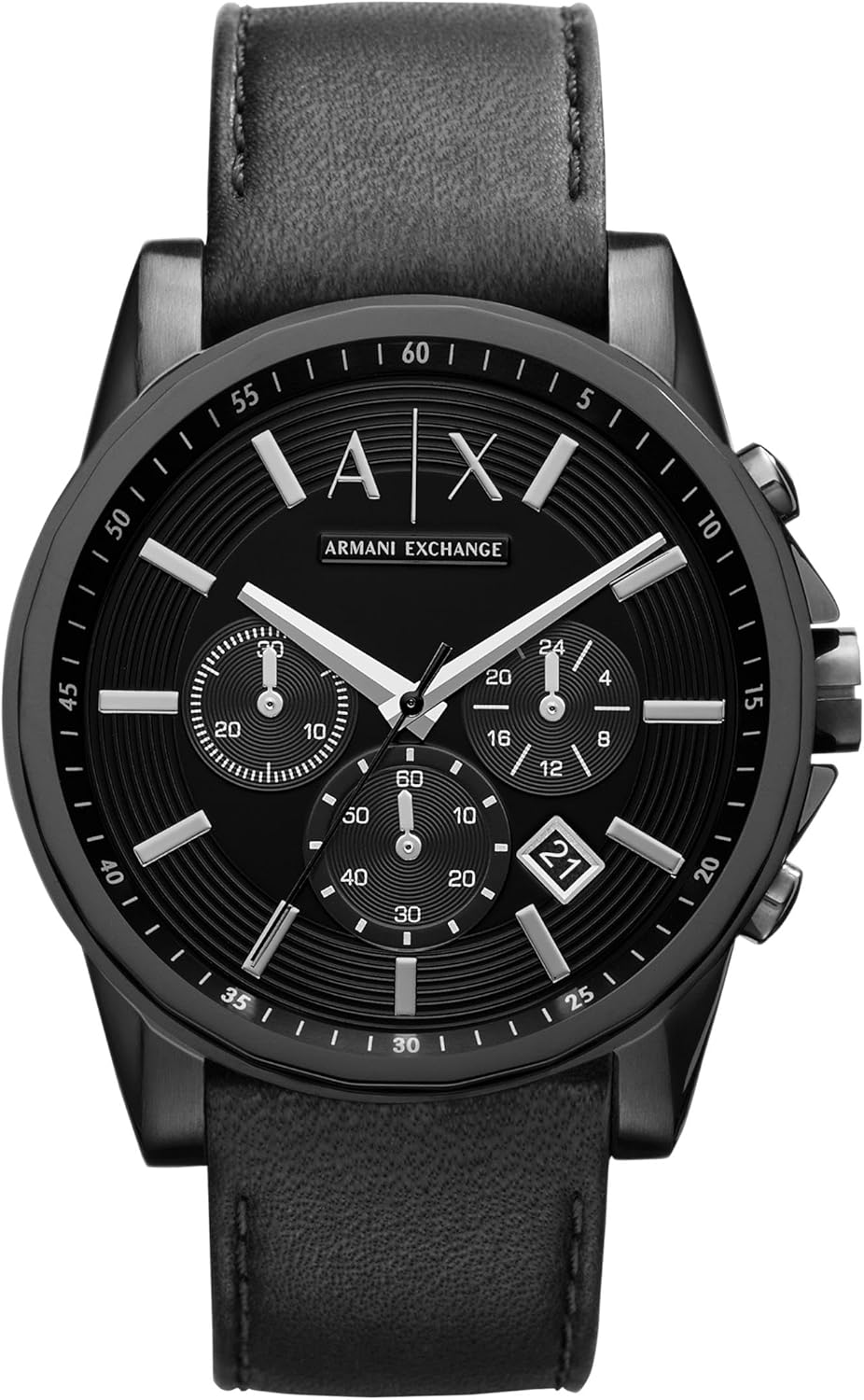 Armani Exchange AX Chronograph Watch for Men with Leather Band