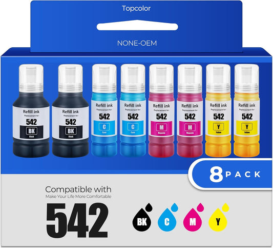 542 Ink Refill Bottles for ET-5150 ET-5170 ET-5800 Printers