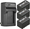Kastar 3-Pack Battery and AC Wall Charger Replacement - Extended