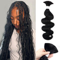 Human Braiding Hair 20in Natural Black Body Wave Curly - One Bundle