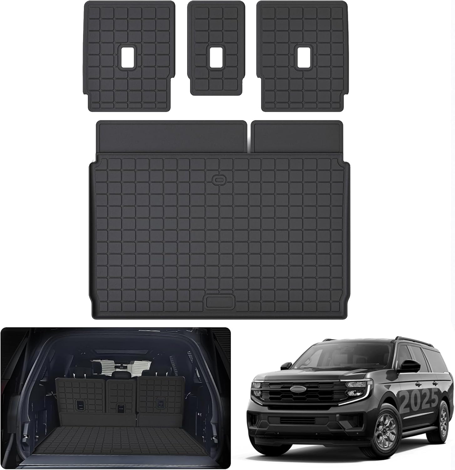 Trunk Mat for 2025 Ford Expedition MAX with Backrest Mat
