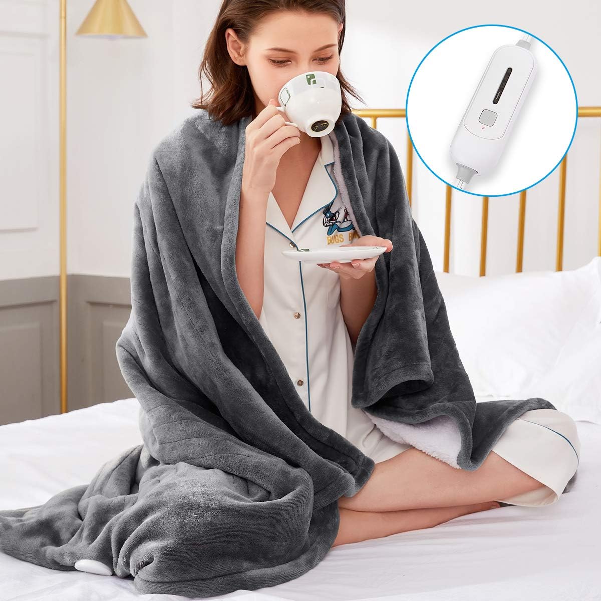 Electric Blanket Heated Throw for Ultimate Comfort and Warmth