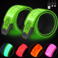 Rechargeable LED Armband 2-Pack - High Visibility Night Safety Gear