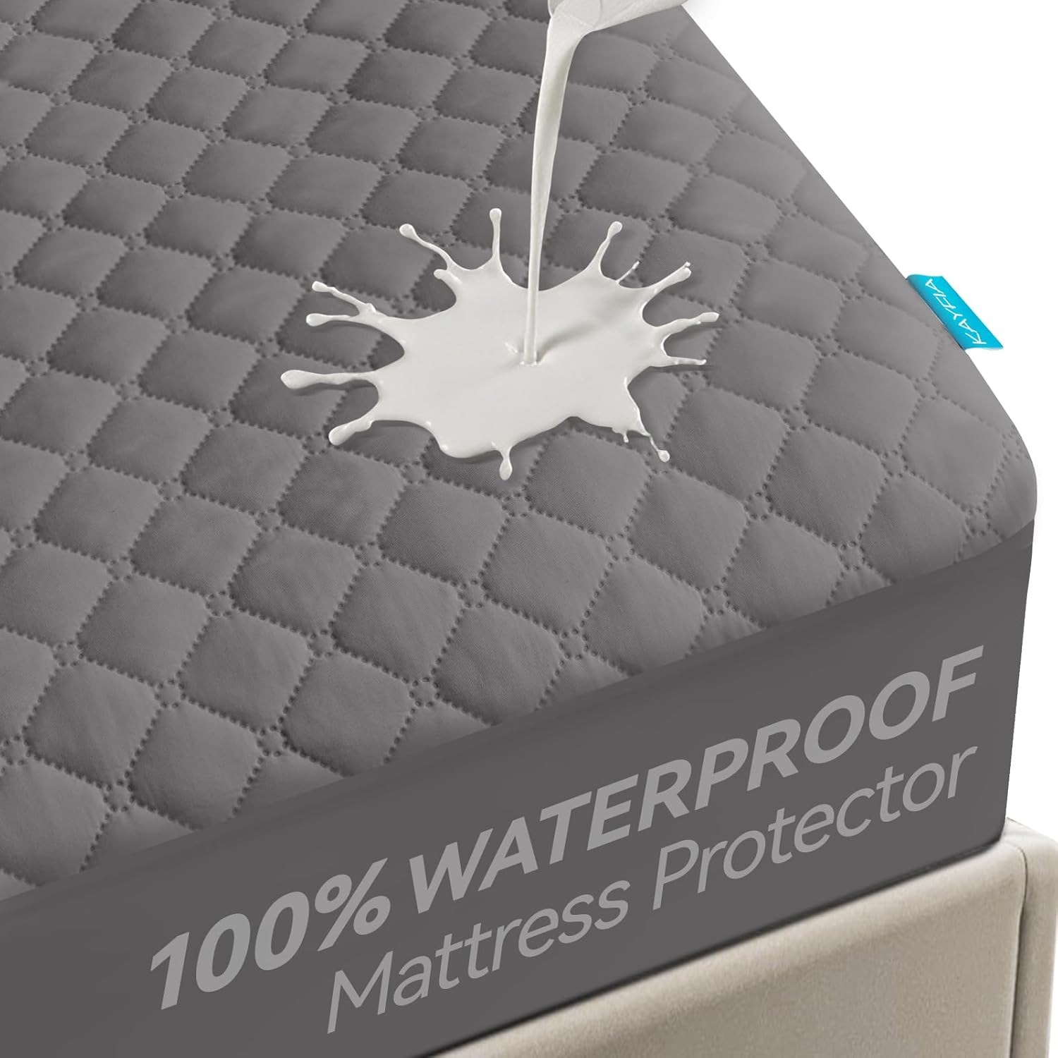 Kayfia Waterproof Mattress Protector for Full Size Beds