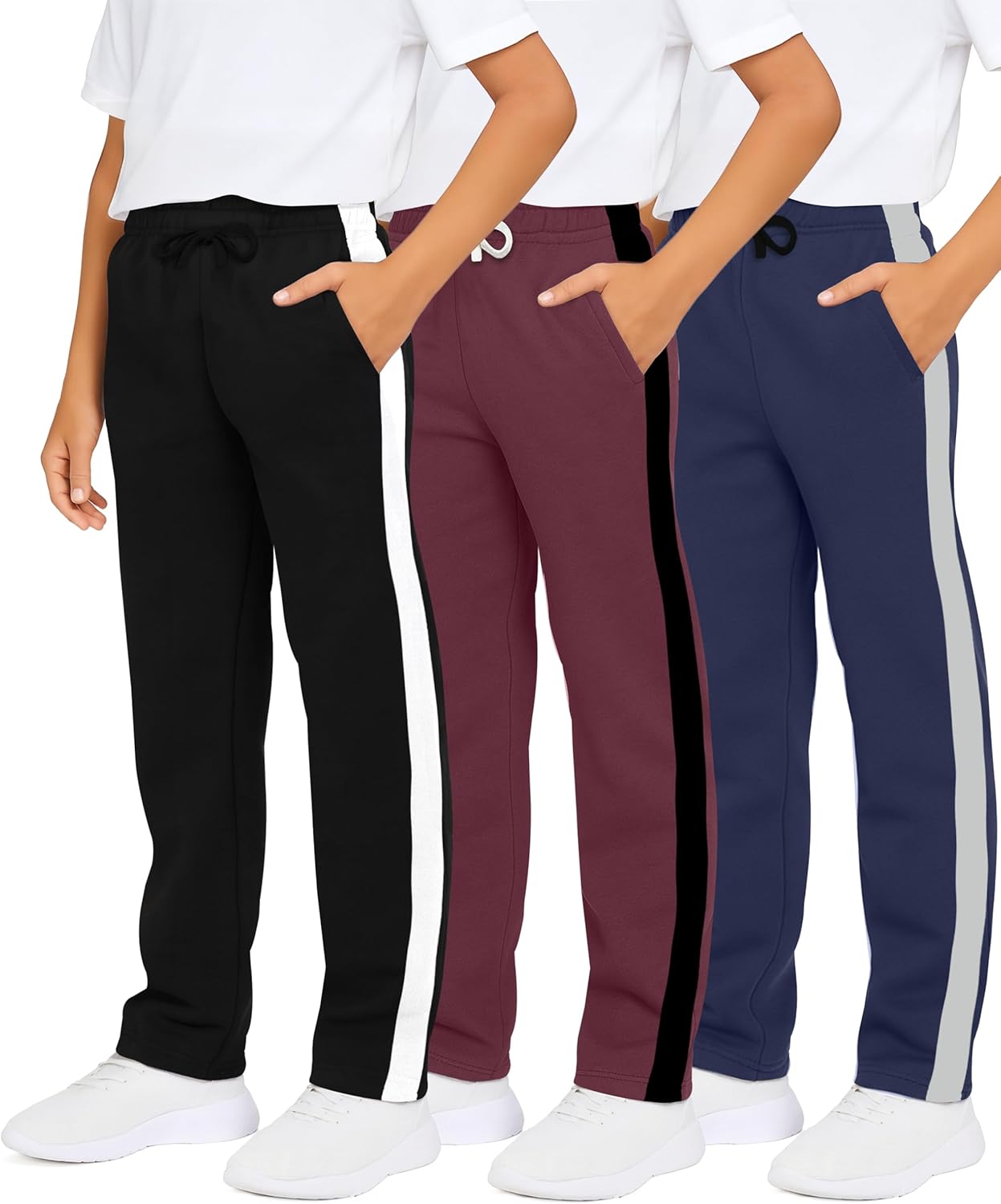 Boys' Tech Fleece Open Bottom Sweatpants with Side Pockets 60ft