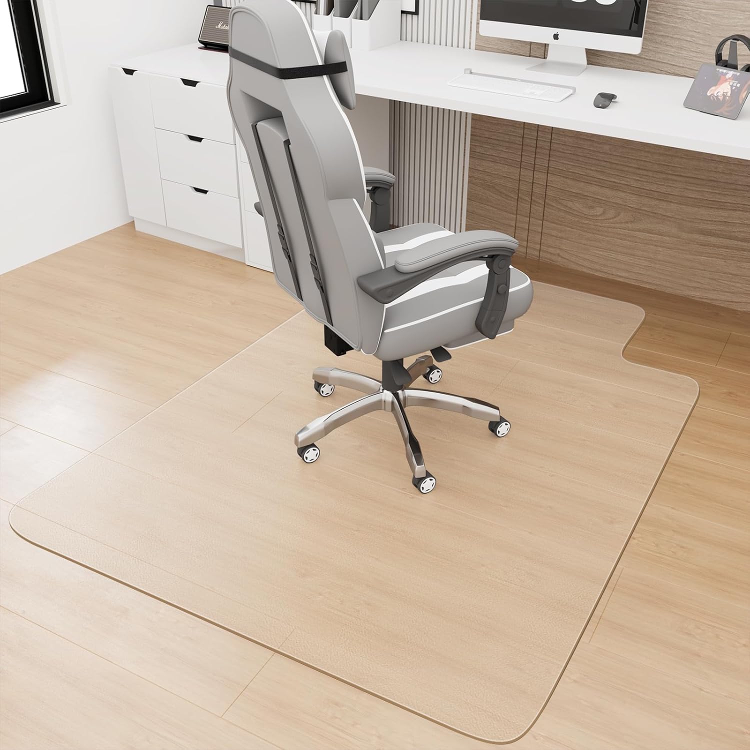 Premium Office Chair Mat: Ultimate Floor Protection & Easy Glide!