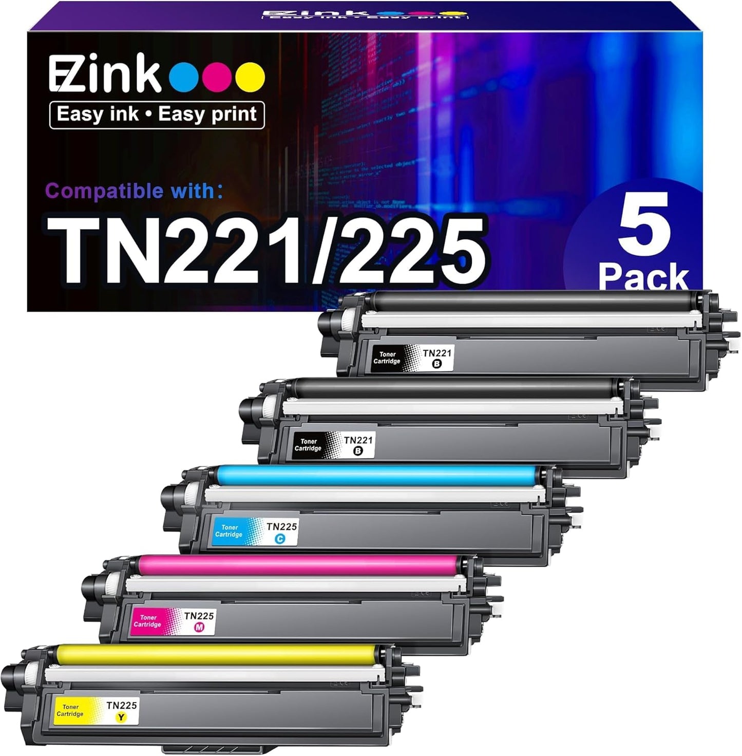 E-Z Ink Compatible Toner Cartridge Replacement for Brother Printers