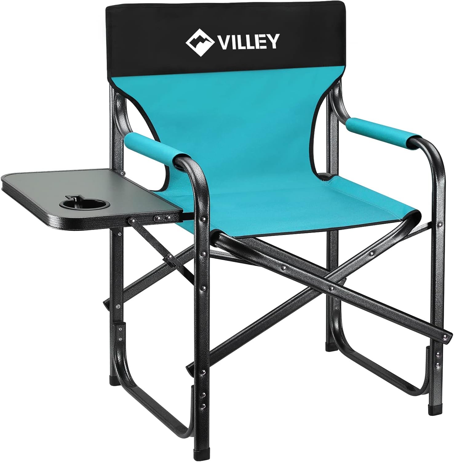 VILLEY Heavy Duty Directors Chair: Portable & Durable