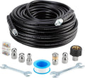 Sewer Jetter Kit 100FT for Pressure Washer - Complete Drain Cleaning