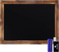 18 in x 24 in Torched Brown Solid Wood Frame Chalkboard - Magnetic