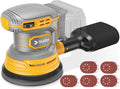 Cordless Random Orbital Sander with Dust Collector and 20Pcs Sandpaper