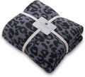50x60 in Leopard Throw Blanket - Ultra Soft Reversible Plush