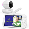 SANNCE Baby Monitor with 1080P Camera & 5.5ft Screen - Reliable Night