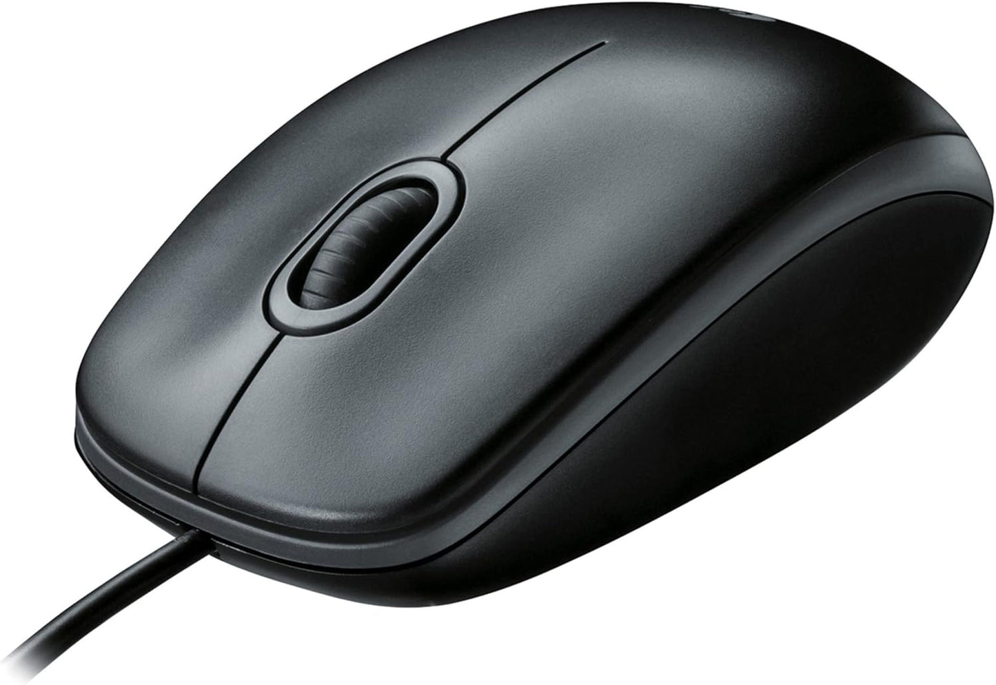 Logitech B100 Optical Mouse: Precise Control in Black