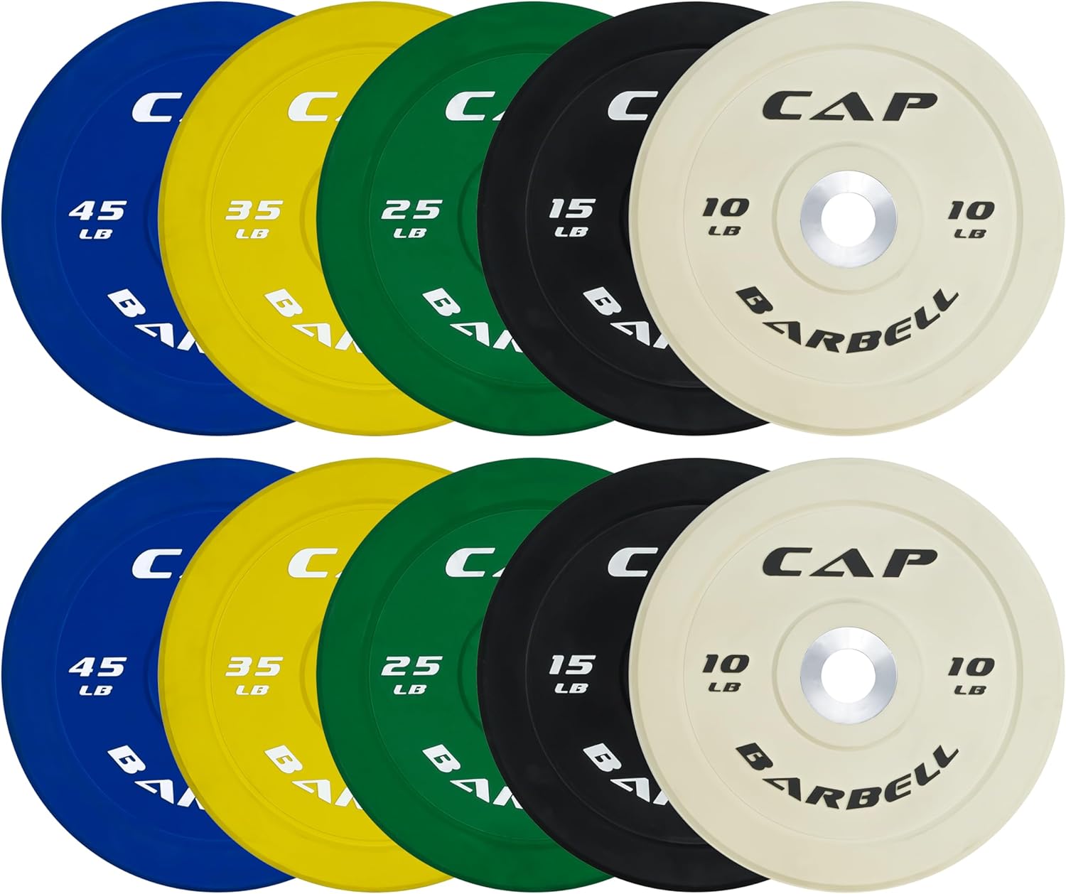 CAP Barbell 2-Inch Olympic Bumper Plate Weight Set Review