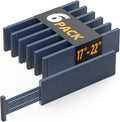 SpaceAid Bamboo Drawer Dividers 6 Pack - Adjustable Navy Blue