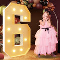 Light Up Marquee Numbers 4FT for 16th and 60th Birthday Parties