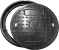 20in Round Manhole Cover and Frame - Reinforced Fiberglass Septic Lid