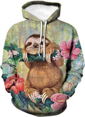 Lurhonp Sloth Graphic Hoodie - Cozy & Playful!