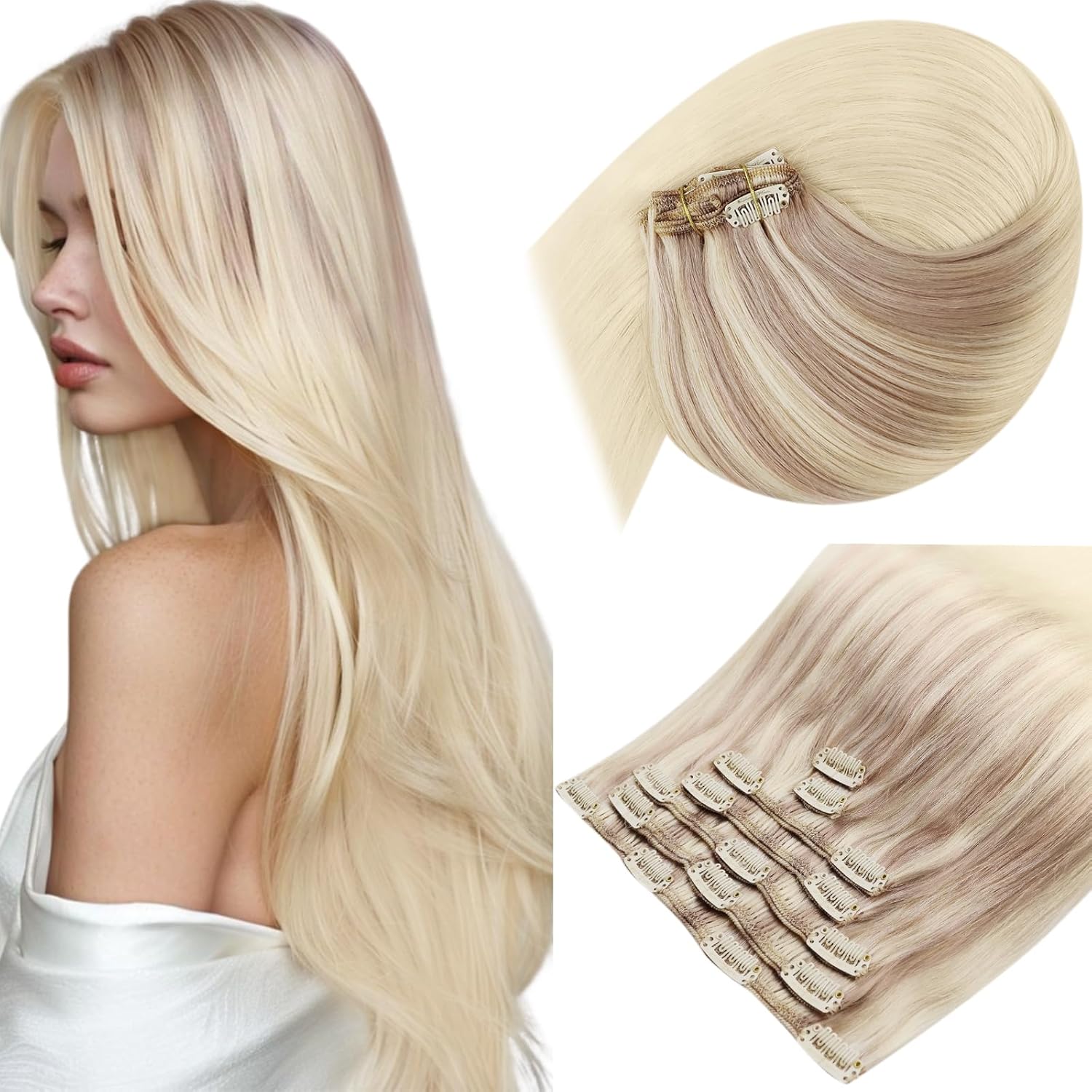 Sunny Hair Clip in Hair Extensions for Natural Look and Comfort