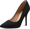 mysoft Womens High Heels Pumps Closed Pointed Toe Stiletto 4in Jewelry
