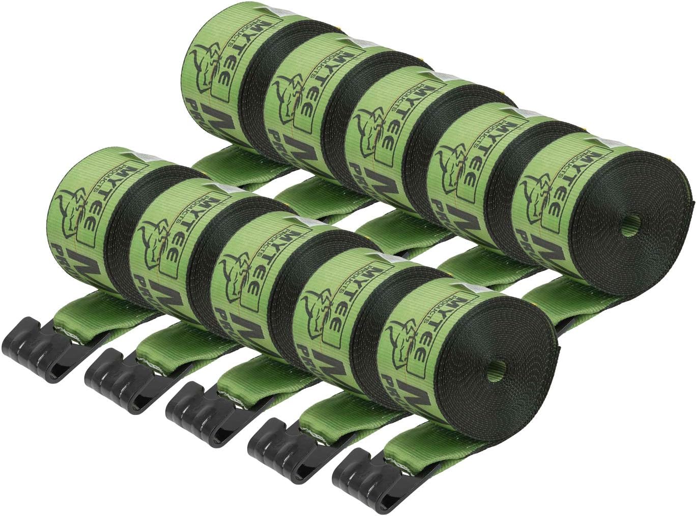 10 Pack Winch Straps 4 Inch x 30 Feet Heavy Duty Tie Down