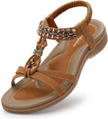 Littleplum Womens Sandals Arch Support Slingback Rhinestone Dressy hot