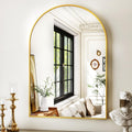 20x30 in Gold Arched Bathroom Mirror - Rust-Resistant Vanity Mirror