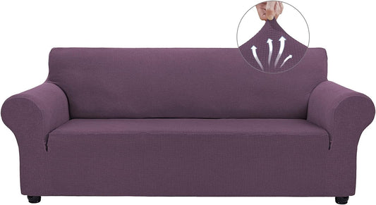Asnomy Couch Covers for 3 Cushion Couch Stretch Sofa Slipcovers