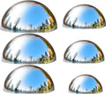 Stainless Steel Gazing Ball Set - Polished Mirror Garden Globes