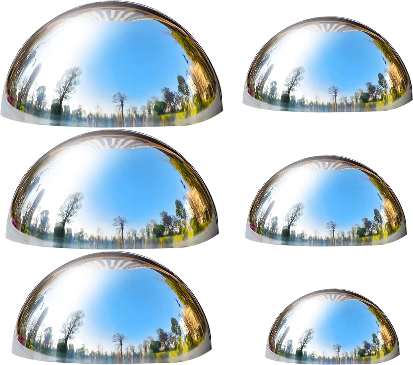 Stainless Steel Gazing Ball Set for Stunning Garden Decor