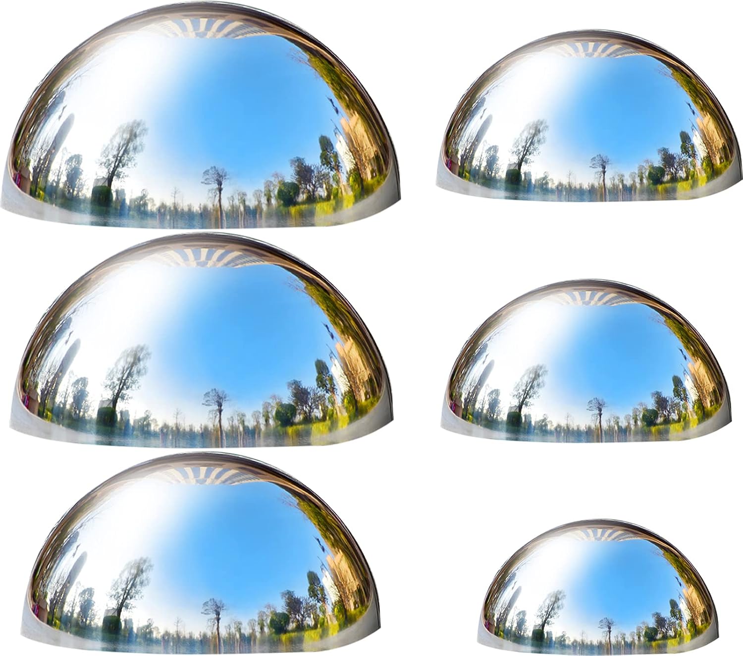 Stainless Steel Gazing Ball Set for Stunning Garden Decor