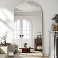 Arched Full-Length Mirror 34in x 76in - Elegant Arch Floor or Wall