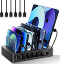 Charging Station for Multiple Devices 68W 6 Port Phone Charger Dock