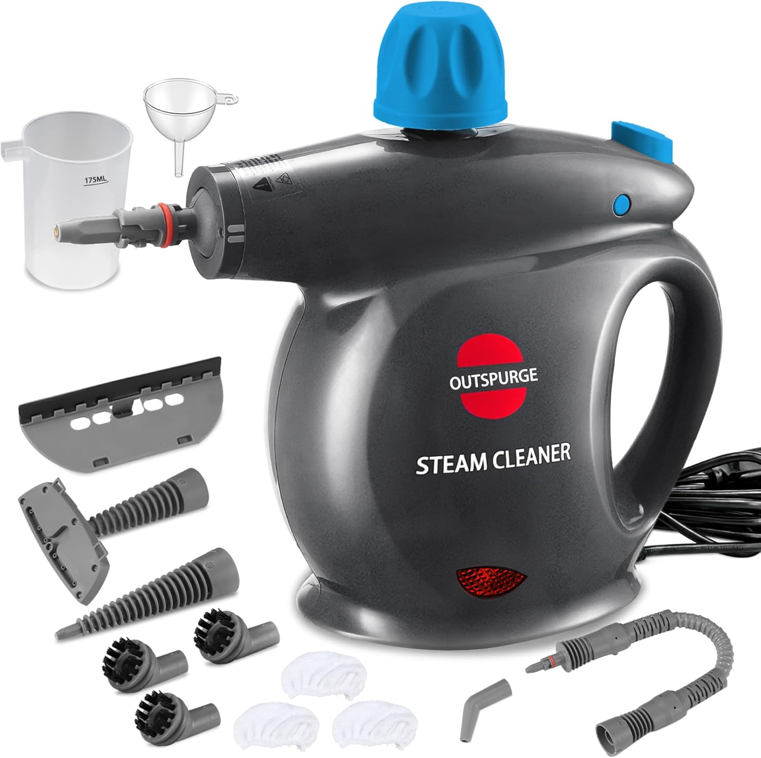 Handheld Steam Cleaner for Multi-Surface Cleaning with 13 Accessories
