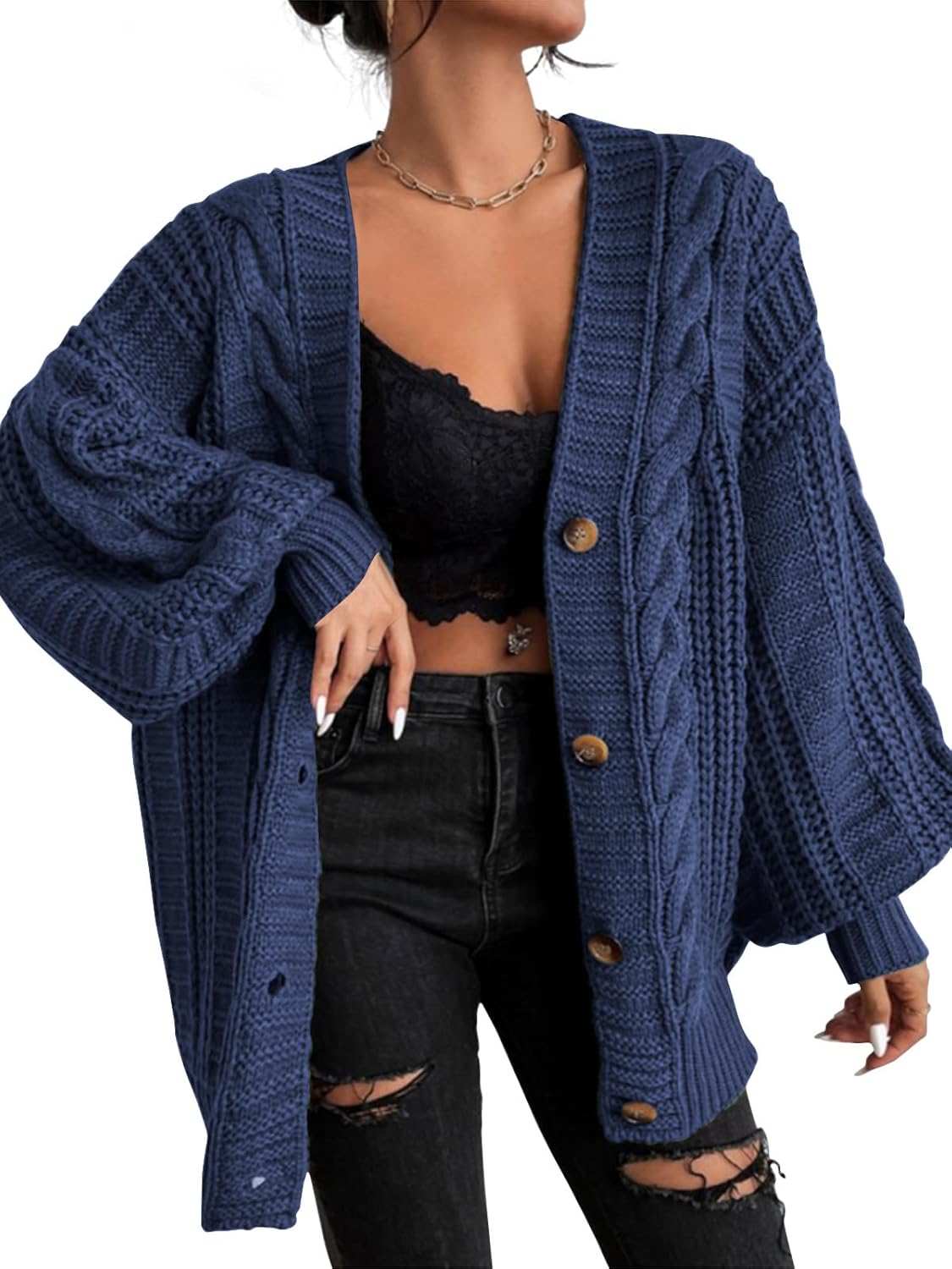 Oversized Cardigan Sweaters for Women by EXLURA - Cozy Style