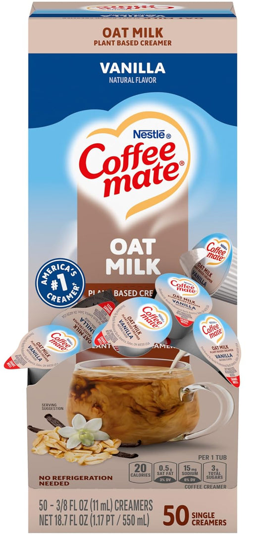 Vanilla Oat Milk Creamer Singles 50 Ct Box
