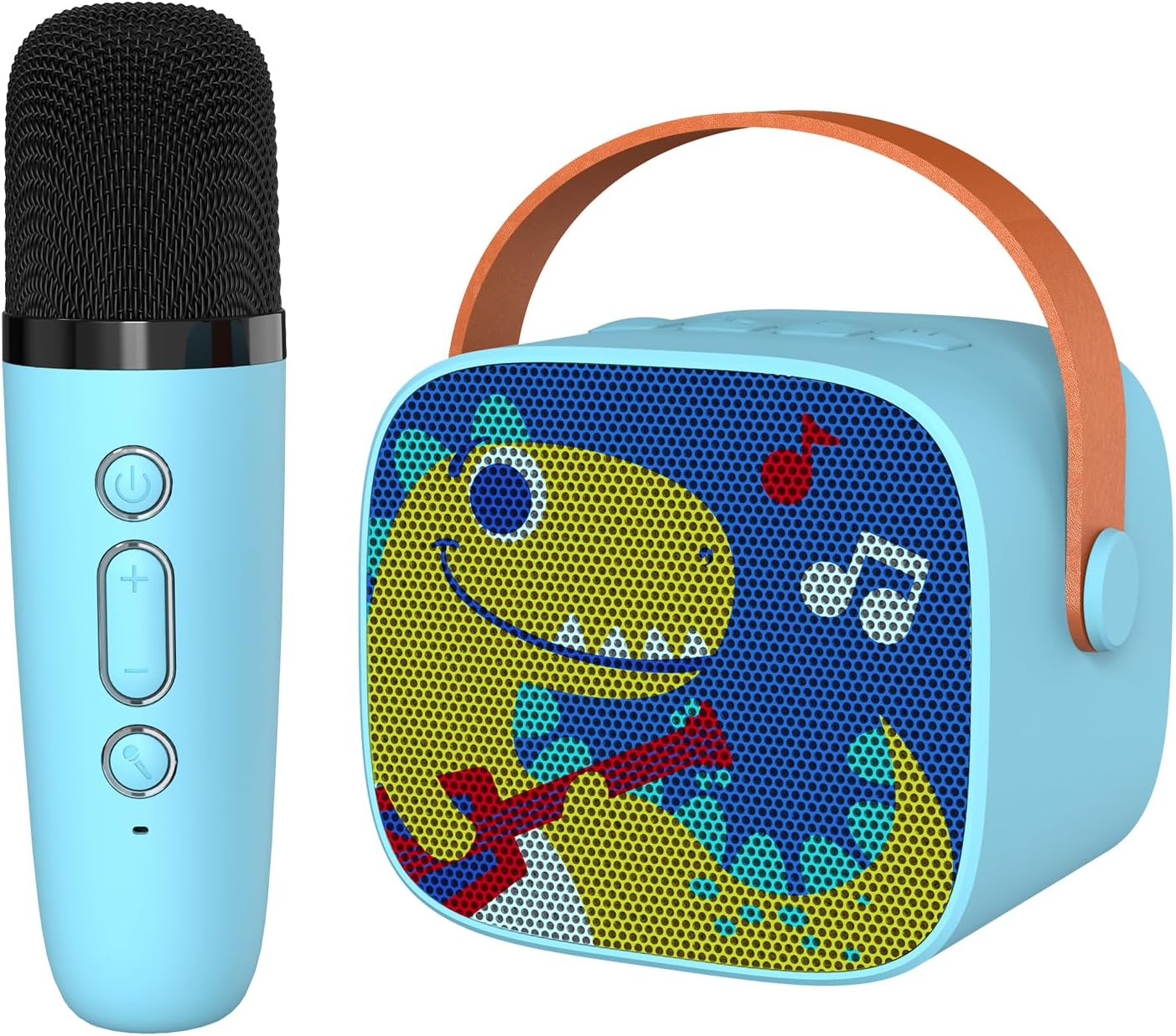 Portable Dino Karaoke: Kids' Music Fun! Bluetooth Mic, Wireless Speaker