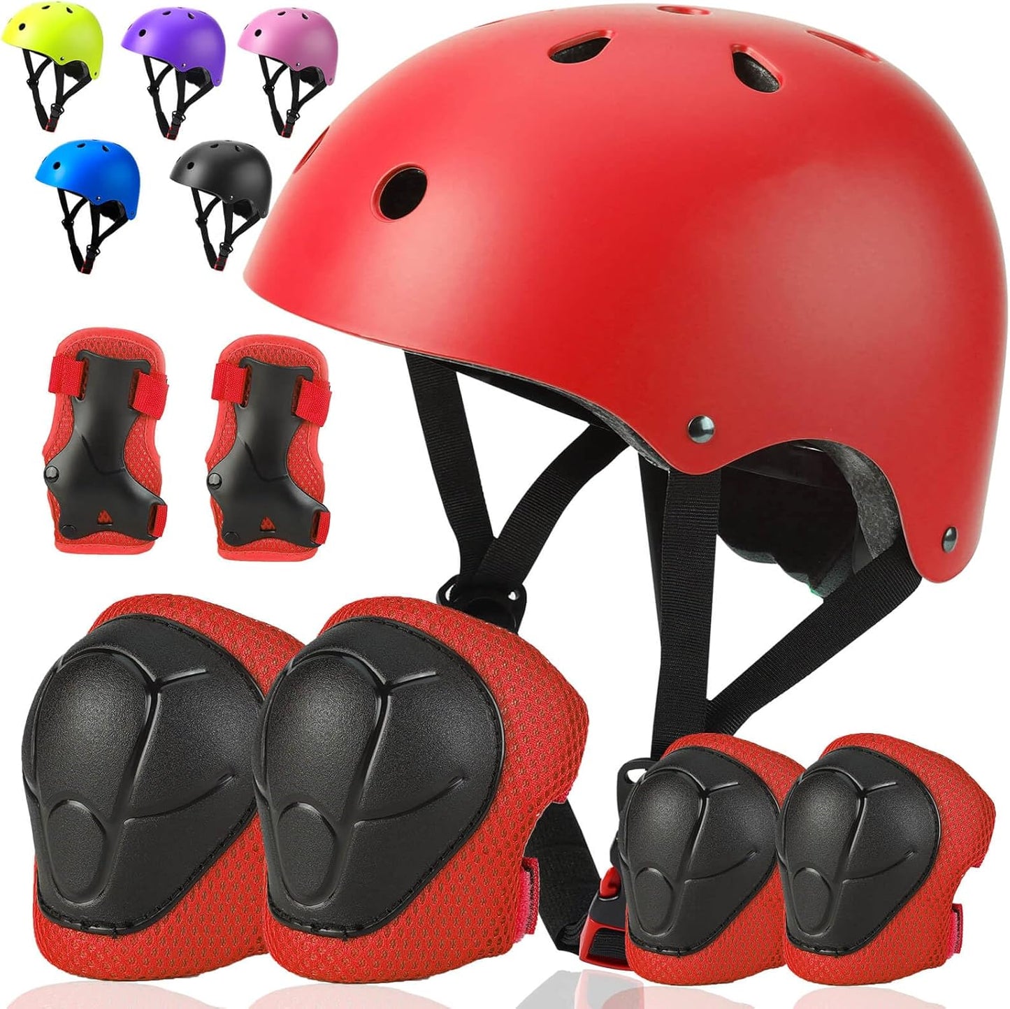 Toddler Kids Bike Helmet Set with Protective Gear for Safety