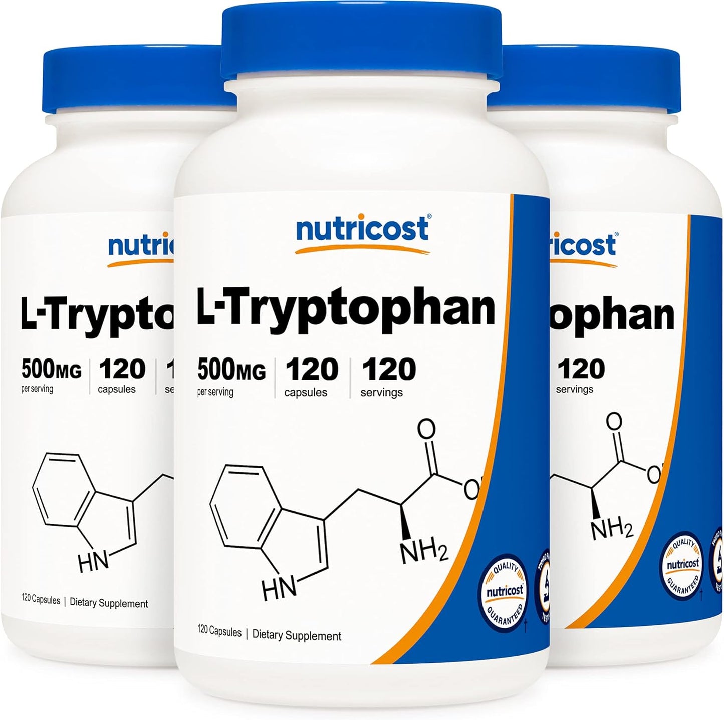 Nutricost L-Tryptophan 500mg Capsules for Mood Support