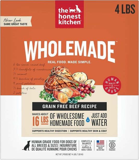 Dehydrated Grain Free Beef Dog Food for Healthy Pets