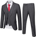 YND Men's Slim Fit 2 Button 3 Piece Suit Set - Sleek Modern Cut