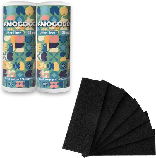 Odor-Free Waste Bags with Carbon Filters for Litter Robot 3 by AMOGOGOPET