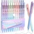 Black Gel Pens - No Smudge, Fine Point, Retractable