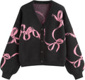 CIDER Fall Bow Cardigan Sweater for Women - Stylish Layering