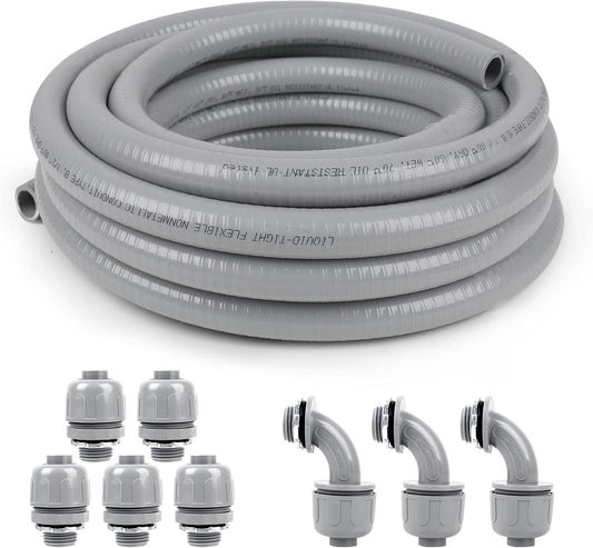 1/2inch 50ft Liquid-Tight Conduit Kit for Easy Installation