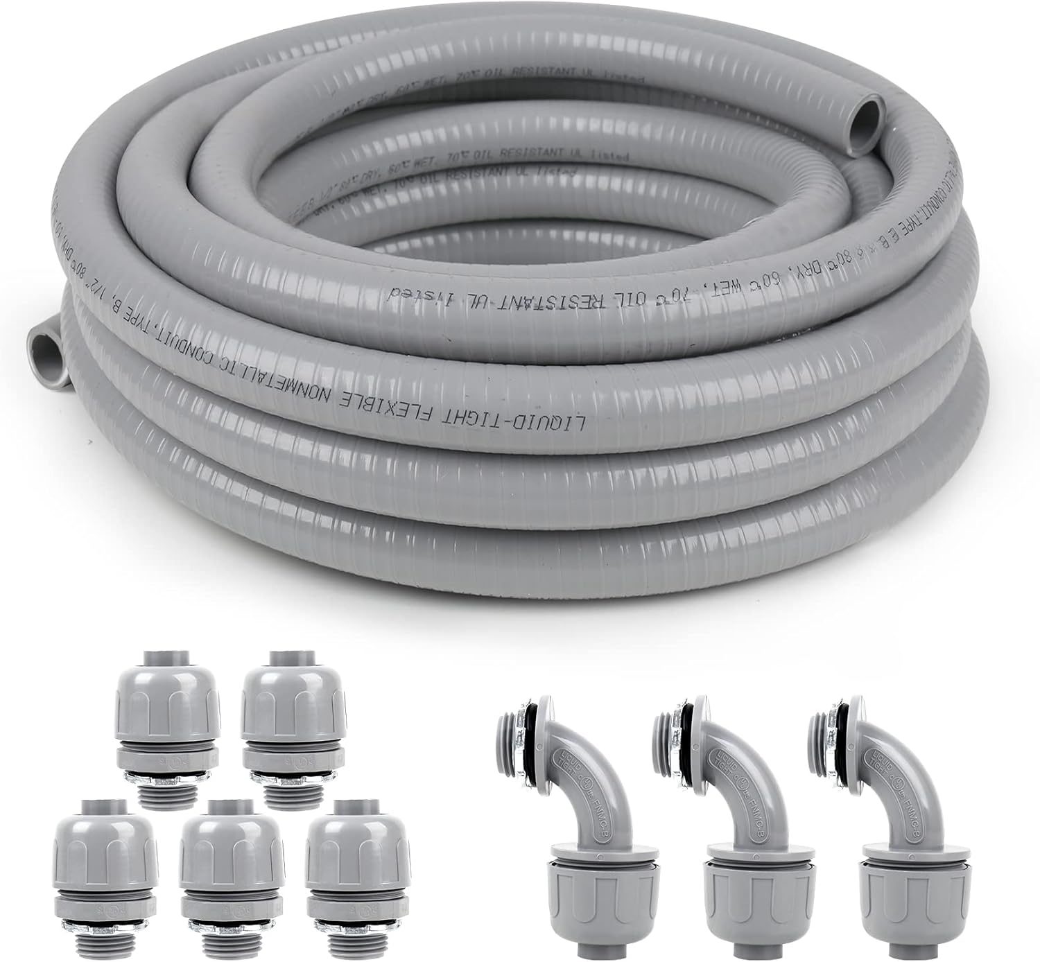 1/2inch Liquid-Tight Conduit Kit for Easy Electrical Installations