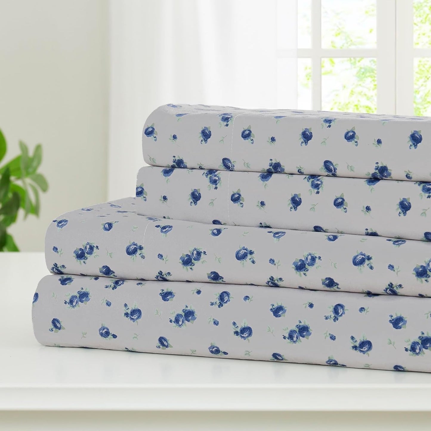 Luxurious Microfiber Bed Sheets Set for California King Size