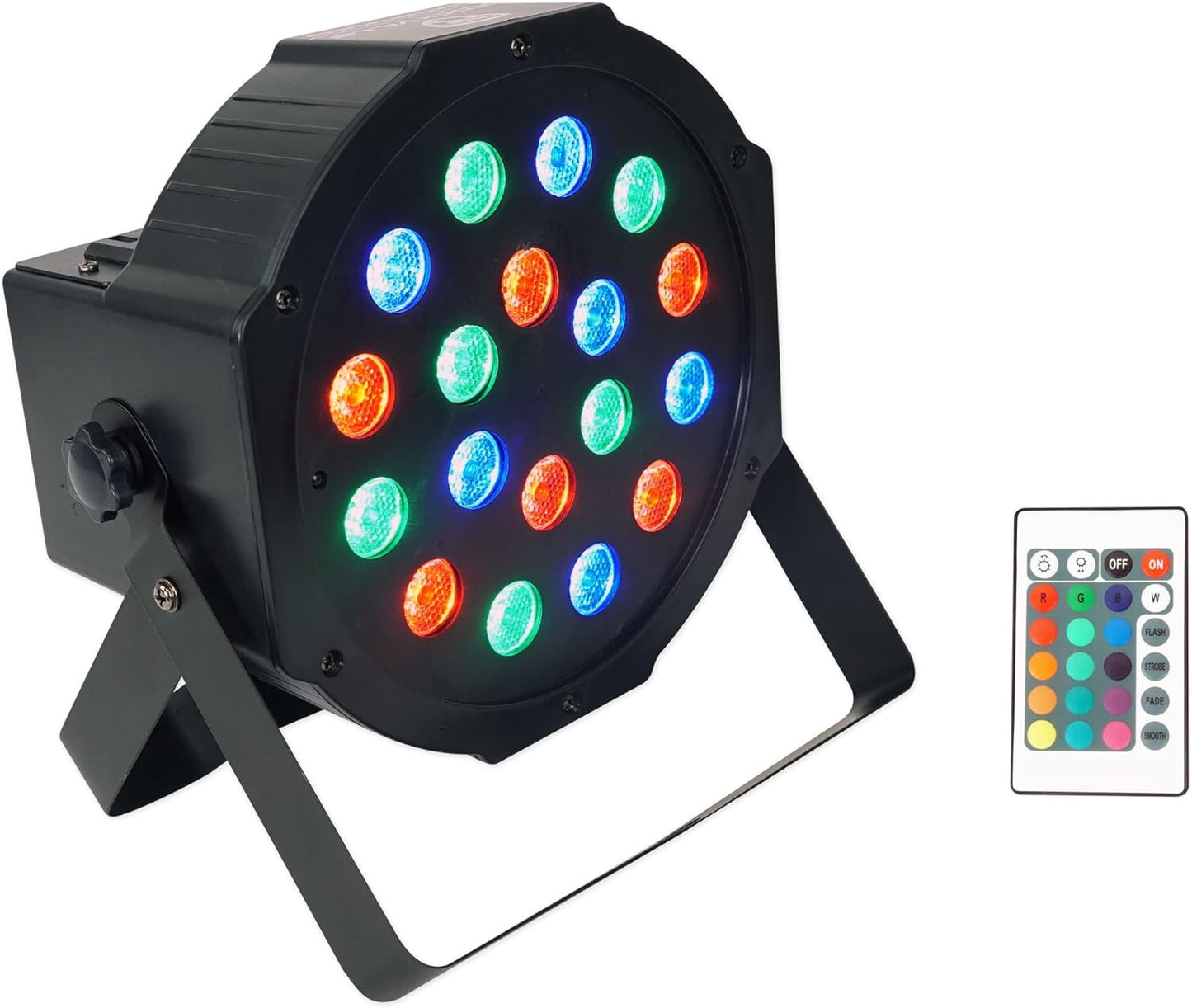 Rockville BATTERY PAR 50 Rechargeable LED DMX DJ Club Wash Light