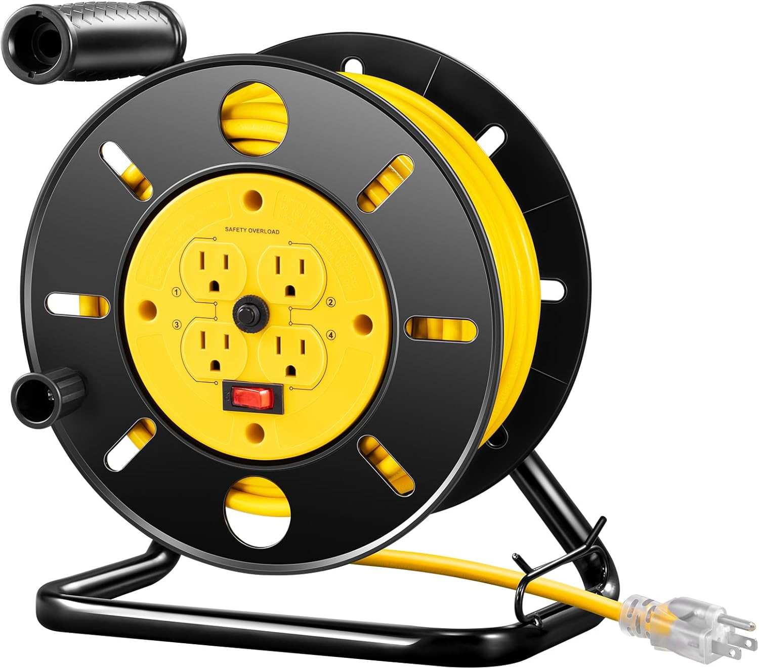 DEWENWILS Retractable Extension Cord Reel for Indoor Outdoor Use